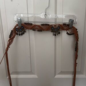 Bohemian Brown Beaded Belt